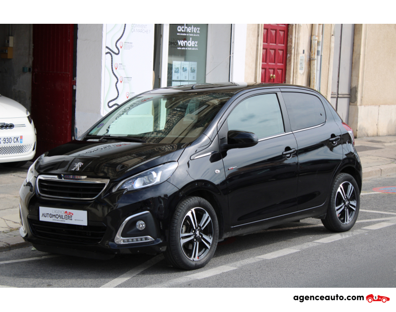 Achat voiture occasion, Auto occasion pas cher | Agence Auto Peugeot 108 1.0 VTI 70 GT LINE START-STOP (1ère main, entretien complet Peugeot, Caméra de recul,..) Noir Année 2019 Manuelle Essence
