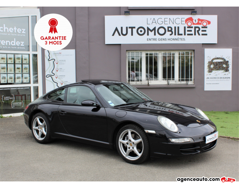 Achat voiture occasion, Auto occasion pas cher | Agence Auto Porsche 911 Carrera Coupé 3.6 i 325 cv (997-1) Noir Année 2007 Manuelle Essence
