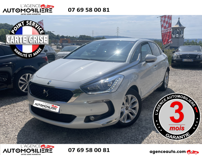 Achat voiture occasion, Auto occasion pas cher | Agence Auto DS DS 5 2.0 HDi FAP 16V S&S 181 cv Boîte auto Blanc Année 2016 Automatique Diesel