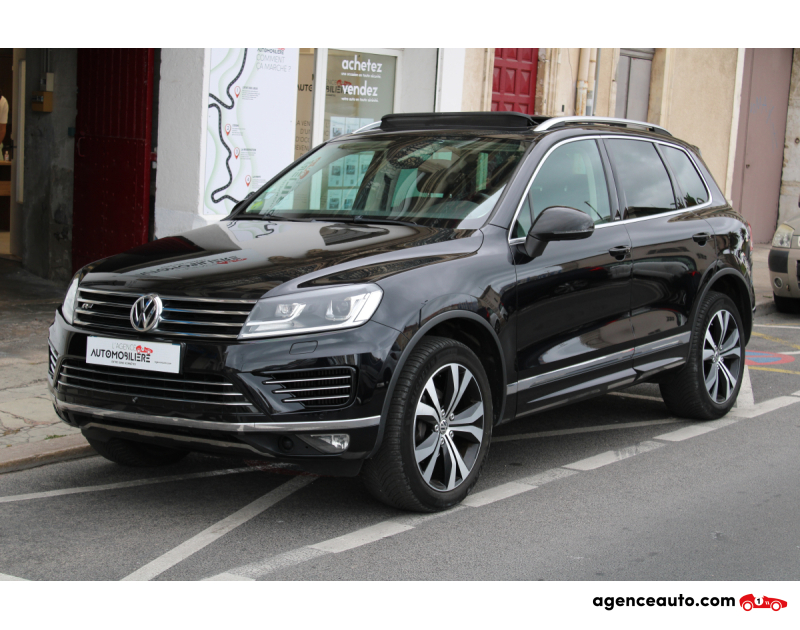 Achat voiture occasion, Auto occasion pas cher | Agence Auto Volkswagen Touareg 3.0 TDI 260 R-LINE ULTIMATE 4MOTION TIPTRONIC BVA (Attelage électrique, Gps, Caméra 360° ...) Noir Année 2017 Automatique Diesel