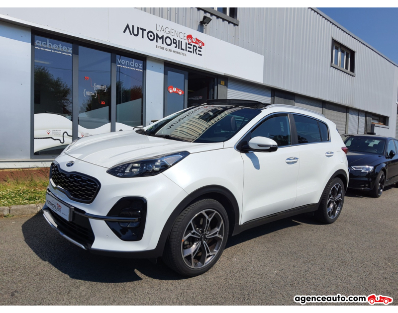 Achat voiture occasion, Auto occasion pas cher | Agence Auto Kia Sportage IV 4 PHASE 2 1.6 CRDI 136 CH DCT 7 GT-LINE PREMIUM BVA GARANTIE 12 MOIS Blanc Année 2018 Automatique Diesel