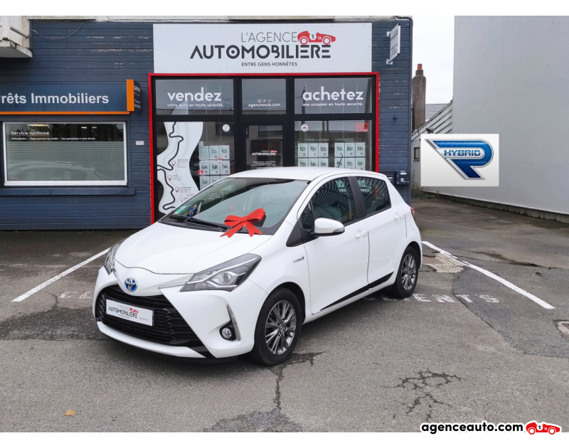 Achat voiture occasion, Auto occasion pas cher | Agence Auto Toyota Yaris 1.5 Hybride 100h E-CVT 75 cv FRANCE Blanc Année 2017 Automatique Hybride