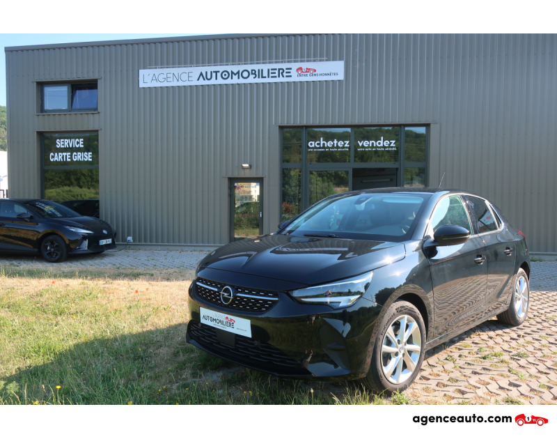 Achat voiture occasion, Auto occasion pas cher | Agence Auto Opel Corsa 1.2 i 12V Turbo Elegance 100Cv Noir Année 2021 Manuelle Essence