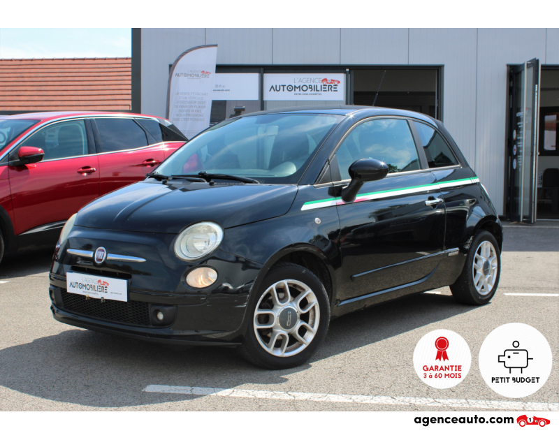 Achat voiture occasion, Auto occasion pas cher | Agence Auto Fiat 500 1.4 MPi 100 cv SPORT Noir Année 2007 Manuelle Essence