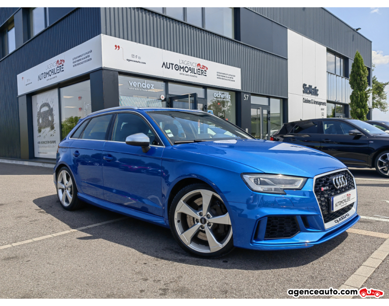Achat voiture occasion, Auto occasion pas cher | Agence Auto Audi RS3 sportback 2.5 TFSI 400 QUATTRO VIRTUAL B&O SIÈGES ÉLECTRIQUES ACC Bleu Année 2018 Automatique Essence