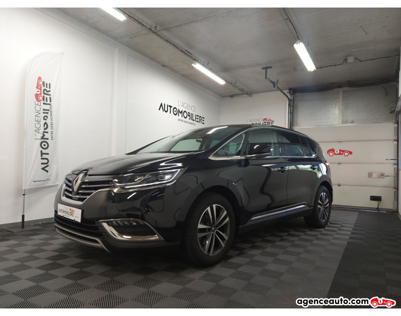 Achat voiture occasion, Auto occasion pas cher | Agence Auto Renault Espace V 1.6 DCI 130 ENERGY LIFE 7PL ECO2 + TOIT PANO Noir Année 2017 Manuelle Diesel