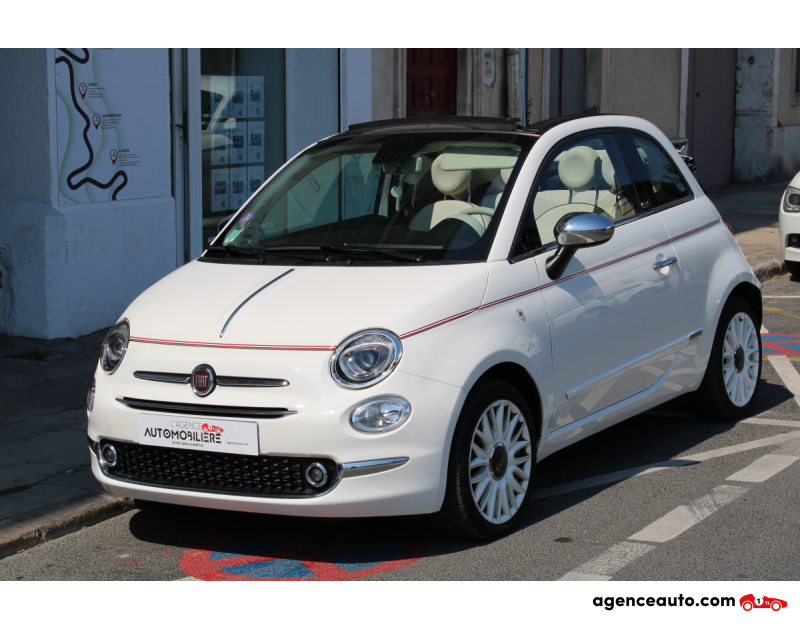 Compra de Carros Usados, Carros Usados Baratos | Auto Immo Fiat 500C 1.2 69 ch S/S Dualogic Dolcevita (1ère Main, CarPlay, Radar de Recul..) Blanc Ano 2020 Automatique Essence