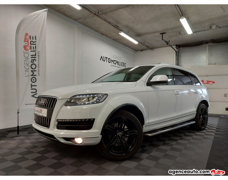 Achat voiture occasion, Auto occasion pas cher | Agence Auto Audi Q7 (2) 3.0 V6 TDI 245 AMBITION LUXE 7PL + TOIT PANO OUVRANT Blanc Année 2012 Automatique Diesel