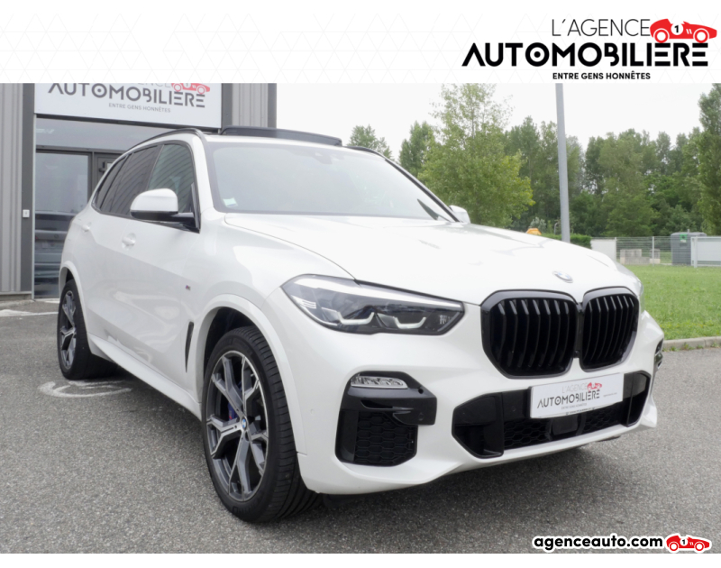 Gebrauchtwagenkauf, Günstige Gebrauchtwagen | Automobilienagentur Bmw X5 45E 394H 285 M SPORT XDRIVE BVA Blanc Jahr 2020 Automatique Hybride