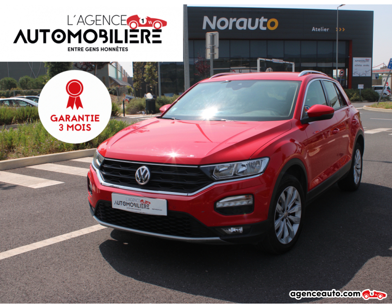 Achat voiture occasion, Auto occasion pas cher | Agence Auto Volkswagen T-roc 1.0 TSI 115CH ( Première main , Caméra de recul , GPS ) Rouge Année 2018 Manuelle Essence