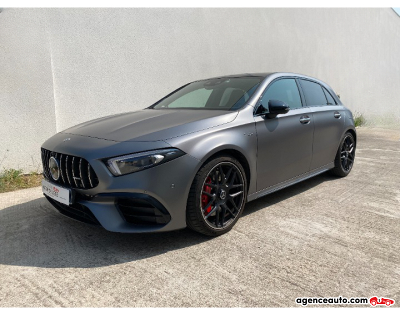Achat voiture occasion, Auto occasion pas cher | Agence Auto Mercedes Classe A 2.0 45 421 S AMG 4MATIC 8G-DCT SPEEDSHIFT SANS MALUS ECO Gris Année 2022 Automatique Essence