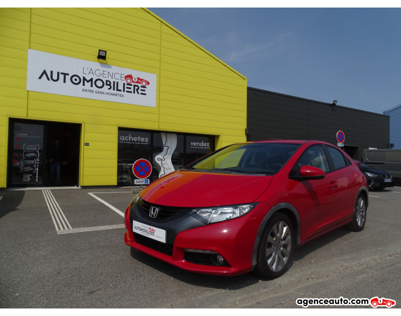 Achat voiture occasion, Auto occasion pas cher | Agence Auto Honda Civic 2.2 IDTEC 150 EXECUTIVE Rouge Année 2013 Manuelle Diesel