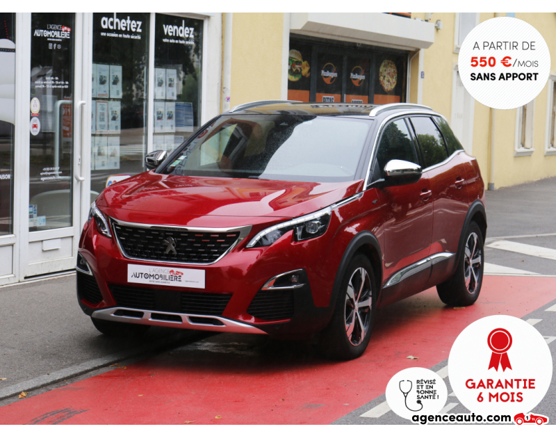 Compra de Carros Usados, Carros Usados Baratos | Auto Immo Peugeot 3008 2.0 BlueHDI 180 GT EAT8 (1ère main, Full options, Carnet Peugeot...) Rouge Ano 2018 Automatique Diesel