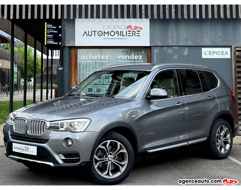 Achat voiture occasion, Auto occasion pas cher | Agence Auto Bmw X3 II (F25) 20d xDrive 190ch xLine BVA8 Gris Année 2014 Automatique Diesel