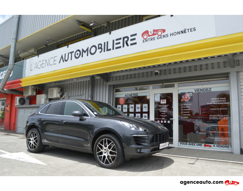 Achat voiture occasion, Auto occasion pas cher | Agence Auto Porsche Macan 3.0 V6 340ch S PDK Gris Année 2018 Automatique Essence