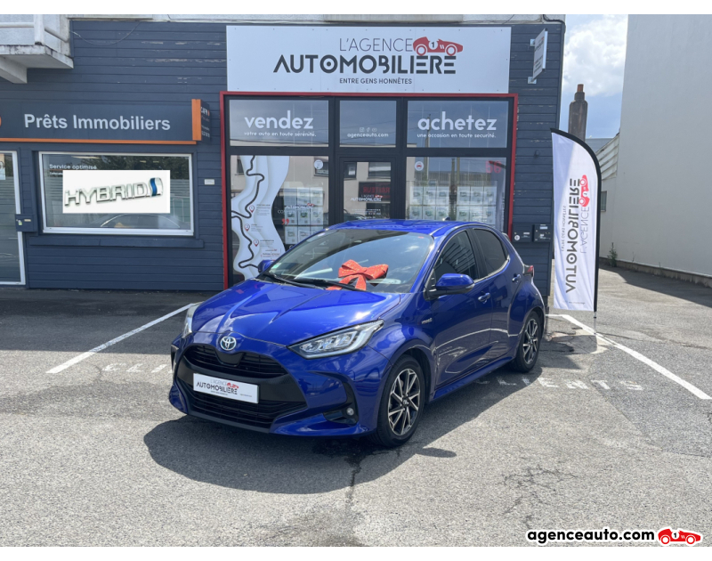 Achat voiture occasion, Auto occasion pas cher | Agence Auto Toyota Yaris HYBRIDE 1.5 VVTI 116 H 90cv E-CVT DESIGN Bleu Année 2021 Automatique Hybride