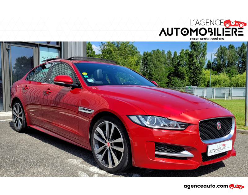 Achat voiture occasion, Auto occasion pas cher | Agence Auto Jaguar XE 2.0 D 180 R-SPORT BVA Rouge Année 2016 Automatique Diesel