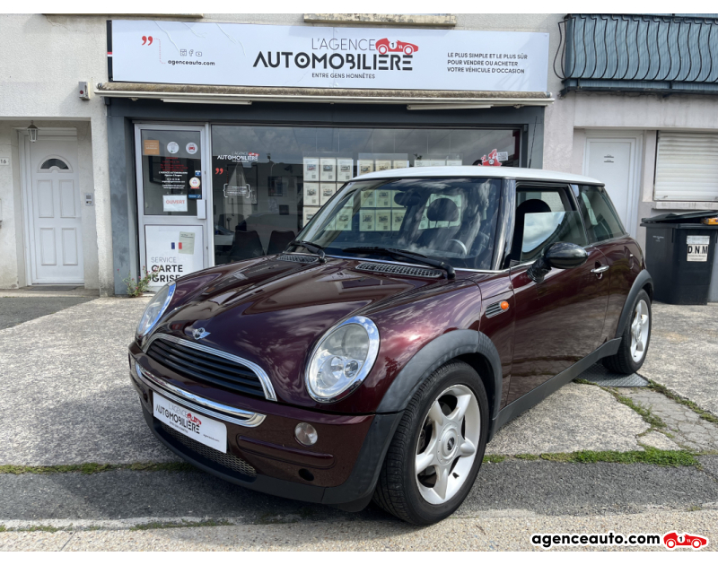 Aankoop Gebruikte Auto, Goedkope Gebruikte Auto | Agence Auto Mini Mini Cooper 1.6i 115cv Chic Bordeaux Jaar 2003 Manuelle Essence