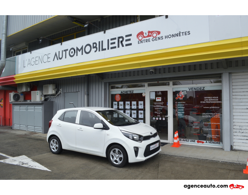 Achat voiture occasion, Auto occasion pas cher | Agence Auto Kia Picanto 1.0 67ch Motion Blanc Année 2018 Manuelle Essence
