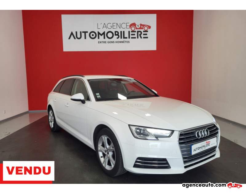 Achat voiture occasion, Auto occasion pas cher | Agence Auto Audi A4 Avant 2.0 TDI 150 SPORT Blanc Année 2016 Manuelle Diesel