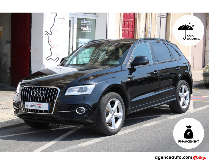Gebrauchtwagenkauf, Günstige Gebrauchtwagen | Automobilienagentur Audi Q5 2.0 TDI 175 S-LINE QUATTRO S-TRONIC BVA (GPS, Sièges chauffants, radar de recul,..) Noir Jahr 2012 Automatique Diesel