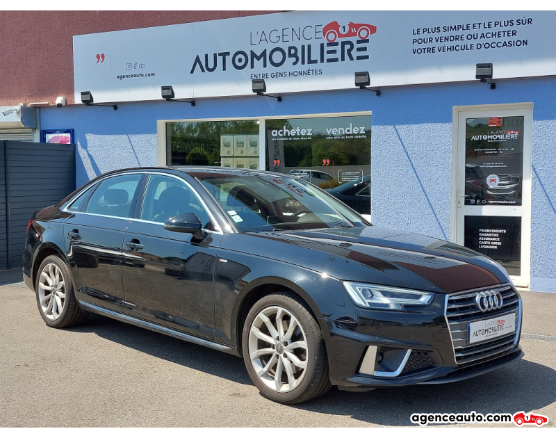 Achat voiture occasion, Auto occasion pas cher | Agence Auto Audi A4 35 TDI 150 S LINE S TRONIC 7 EURO6D-t Noir Année 2019 Automatique Diesel