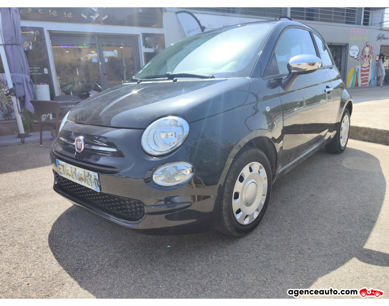 Achat voiture occasion, Auto occasion pas cher | Agence Auto Fiat 500 1.2 70 POP STAR Noir Année 2018 Manuelle Essence