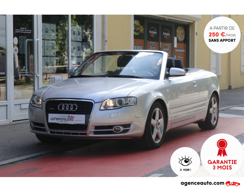 Compra de Coches Usados, Coches Usados Baratos %'|'% Agence Auto Audi A4 Cabriolet 2.0 TFSI 200 S-Line BVM (Bose, Sièges chauffants, Xénon...) Gris Año 2008 Manuelle Essence