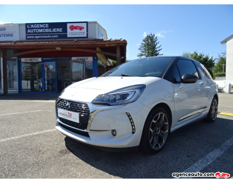 Achat voiture occasion, Auto occasion pas cher | Agence Auto DS DS 3 (2) 1.2 PURETECH 130 S&S ULTRA PRESTIGE BV6 Blanc Année 2016 Manuelle Essence