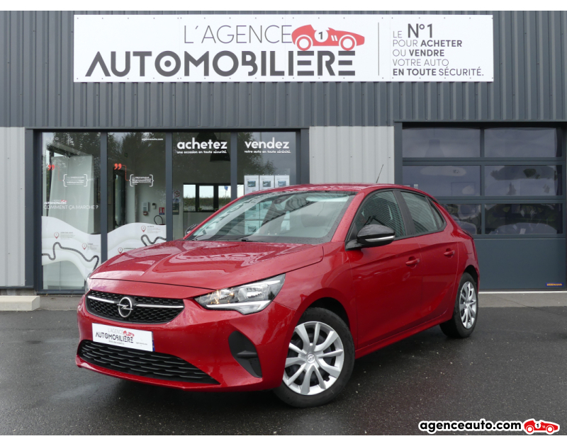 Achat voiture occasion, Auto occasion pas cher | Agence Auto Opel Corsa 1.2 TURBO 100CV EDITION Rouge Année 2021 Manuelle Essence