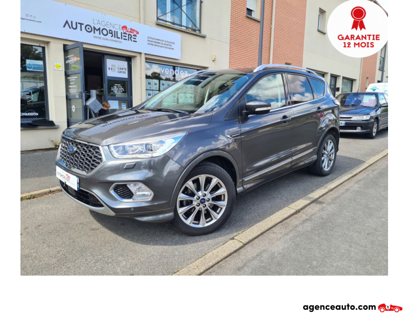 Achat voiture occasion, Auto occasion pas cher | Agence Auto Ford Kuga 2.0 TDCI 150 S&S 4X4 VIGNALE POWERSHIFT Gris Année 2018 Automatique Diesel