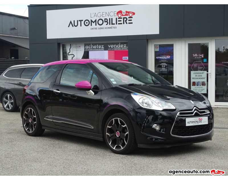Gebrauchtwagenkauf, Günstige Gebrauchtwagen | Automobilienagentur Citroen DS3 1.2 PureTech 82 ch DARK ROSE BVM5 Noir Jahr 2014 Manuelle Essence