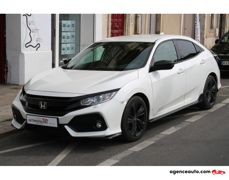 Achat voiture occasion, Auto occasion pas cher | Agence Auto Honda Civic 1.0 IVTEC 125 DYNAMIC ( Radar Av/Arr, Caméra de Recul, Régulateur Adaptatif...) Blanc Année 2018 Manuelle Essence