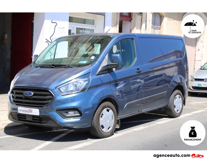 Achat voiture occasion, Auto occasion pas cher | Agence Auto Ford Transit Custom Fg TPMR 300 L1H1 2.0 ECOBLUE 170 BVA TREND BUSINESS Bleu Année 2022 Automatique Diesel