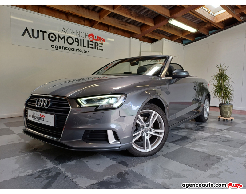 Aankoop Gebruikte Auto, Goedkope Gebruikte Auto | Agence Auto Audi A3 Cabriolet 2.0 TDi SportLine 150Ch Boite Manuelle 6V/ Garantie 12 Mois Gris Jaar 2016 Manuelle Diesel