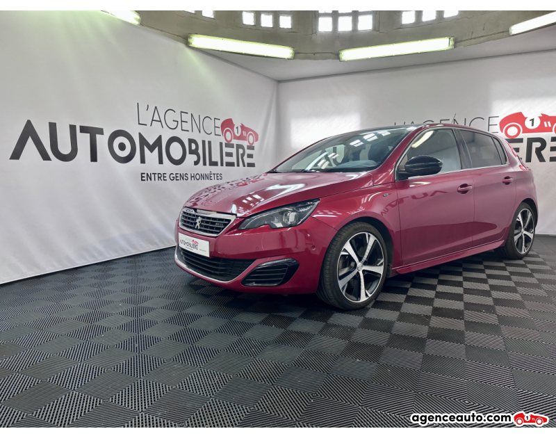 Achat voiture occasion, Auto occasion pas cher | Agence Auto Peugeot 308 2.0 BLUEHDI 180 GT EAT6 (Toit panoramique, garantie constructeur) Rouge Année 2016 Automatique Diesel