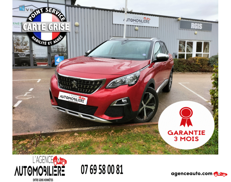 Acquisto Auto Usate, Auto Usate Economiche | Agenzia Automobiliare Peugeot 3008 CROSSWAY 1.2 EAT6 S&S 130 cv Boîte auto *****GARANTIE 3 MOIS**** Rouge Anno 2018 Automatique Essence