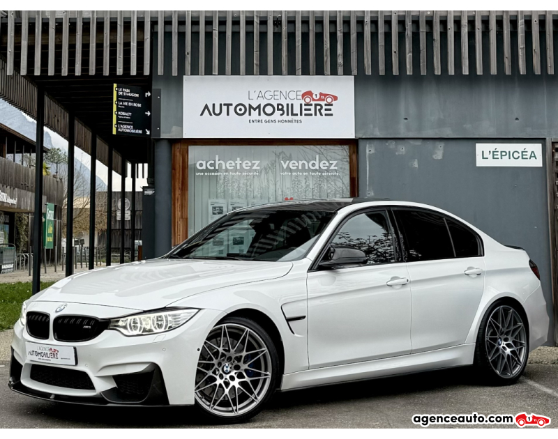 Achat voiture occasion, Auto occasion pas cher | Agence Auto Bmw M3 (F80) LCI 3.0 450ch Competition DKG - Pack Carbone Blanc Année 2016 Automatique Essence