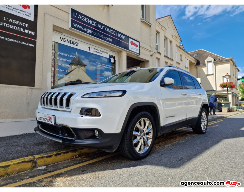 Compra de Coches Usados, Coches Usados Baratos %'|'% Agence Auto Jeep Cherokee 2.2 M-Jet 200cv 4WD LIMITED ACTIVE TOUTES OPTIONS Blanc Año 2015 Automatique Diesel