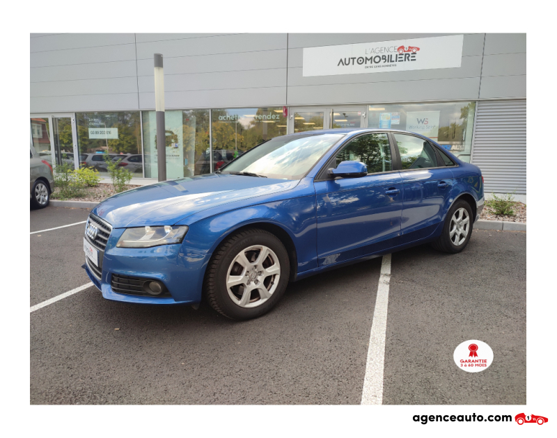 Compra de Coches Usados, Coches Usados Baratos %'|'% Agence Auto Audi A4 2.0 TDI 177ch DPF Attraction Bleu Año 2012 Manuelle Diesel