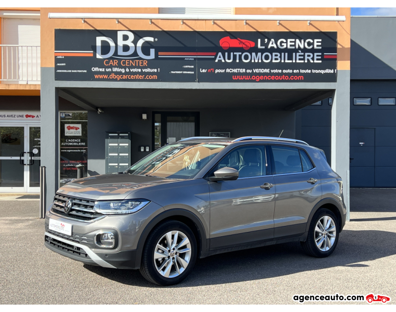 Achat voiture occasion, Auto occasion pas cher | Agence Auto Volkswagen T-Cross 110 DSG7 Lounge Business 1 main Gris Année 2020 Automatique Essence