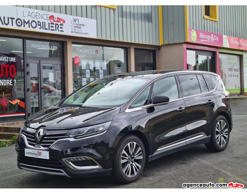 Achat voiture occasion, Auto occasion pas cher | Agence Auto Renault Espace V 1.6 DCI EDC6 161CV INITIALE PARIS Noir Année 2017 Automatique Diesel