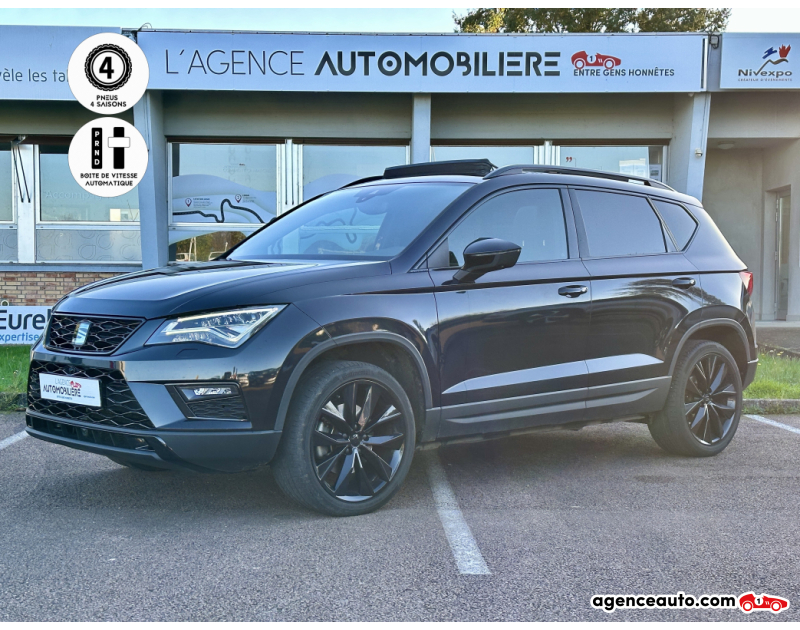 Aankoop Gebruikte Auto, Goedkope Gebruikte Auto | Agence Auto Seat Ateca 1.4 EcoTSI 150ch ACT S&S 4 Drive Xcellence DSG7/Cuir intégral/Toit panoramique ouvrant Noir Jaar 2018 Automatique Essence