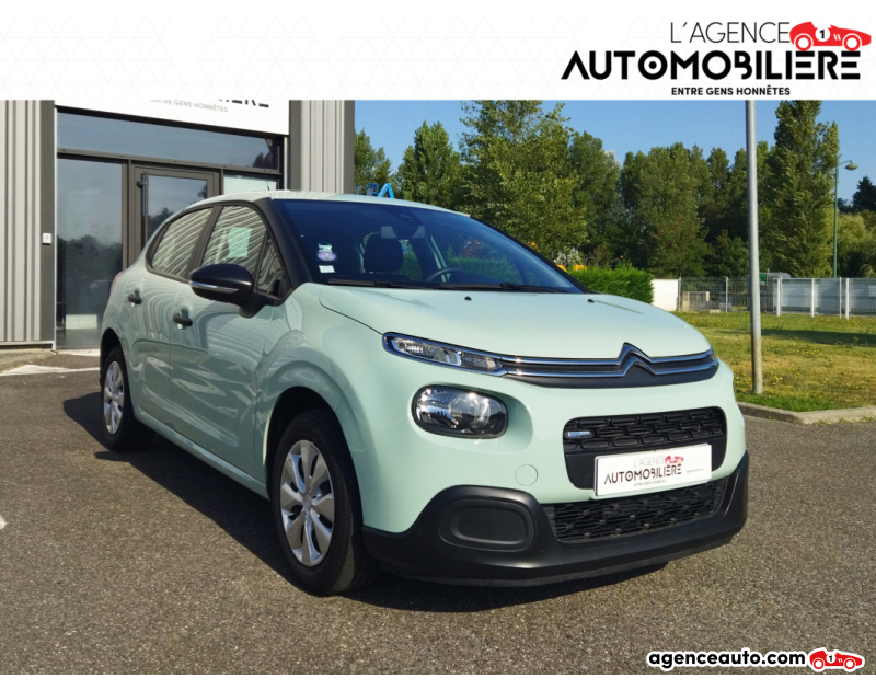 Compra de Carros Usados, Carros Usados Baratos | Auto Immo Citroen C3 1.2 PureTech 82 Live Vert Ano 2017 Manuelle Essence