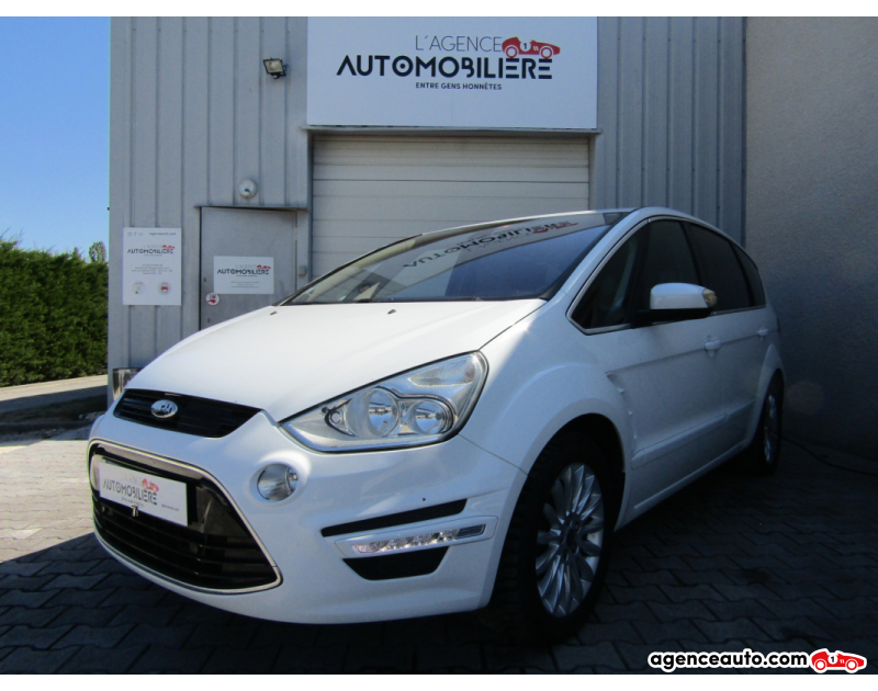 Achat voiture occasion, Auto occasion pas cher | Agence Auto Ford S-Max Phase 2 2.0 TDCi 16V FAP 140 cv Blanc Année 2010 Manuelle Diesel