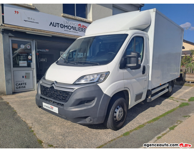 Achat voiture occasion, Auto occasion pas cher | Agence Auto Citroen Jumper III Phase 3 2.2 HDi 16V 130 cv Caisse 16m3 hayon Blanc Année 2015 Manuelle Diesel