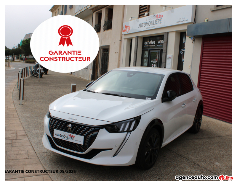 Gebrauchtwagenkauf, Günstige Gebrauchtwagen | Automobilienagentur Peugeot 208 GT 130CH S&S EAT8 ( I-Cockpit sièges chauffant ,camera 360  garantie constructeur 05/2025) Blanc Jahr 2023 Automatique Essence