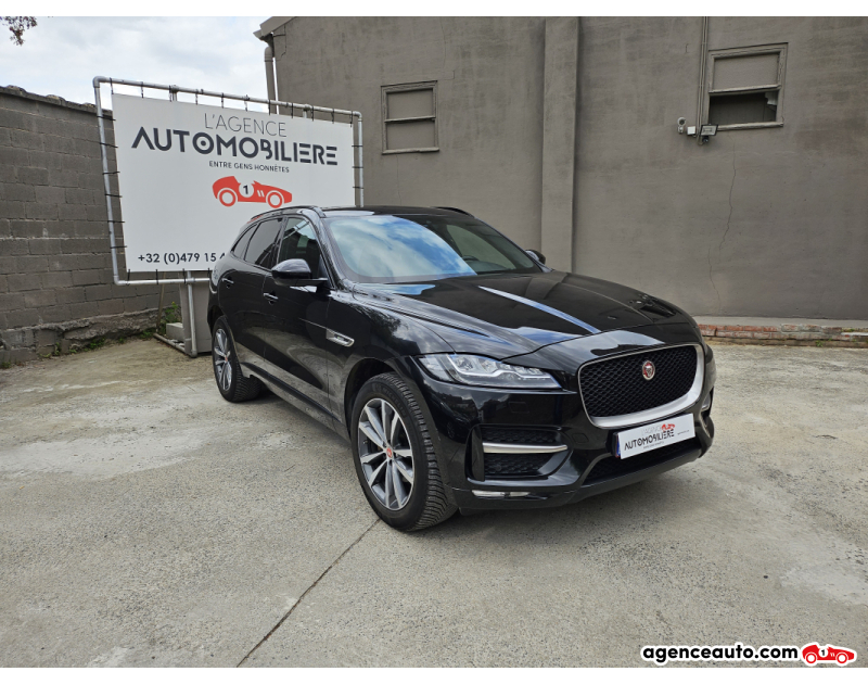 Achat voiture occasion, Auto occasion pas cher | Agence Auto Jaguar F-Pace 2.0d R/sport Line Noir Année 2016 Automatique Diesel