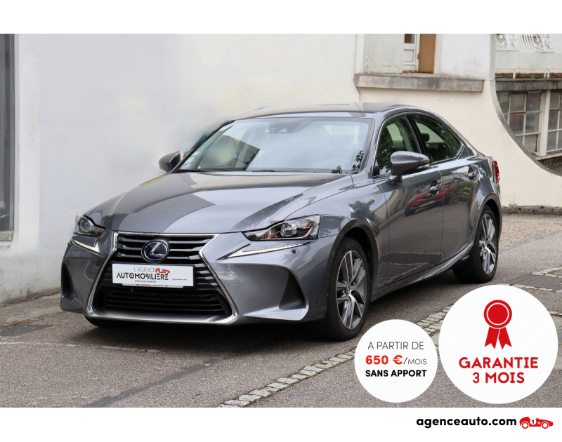 Achat voiture occasion, Auto occasion pas cher | Agence Auto Lexus IS 300H 2.5 i 181 Luxe BVA (1ère Main, Suivi Complet, Etat Neuf) Gris Année 2018 Automatique Hybride