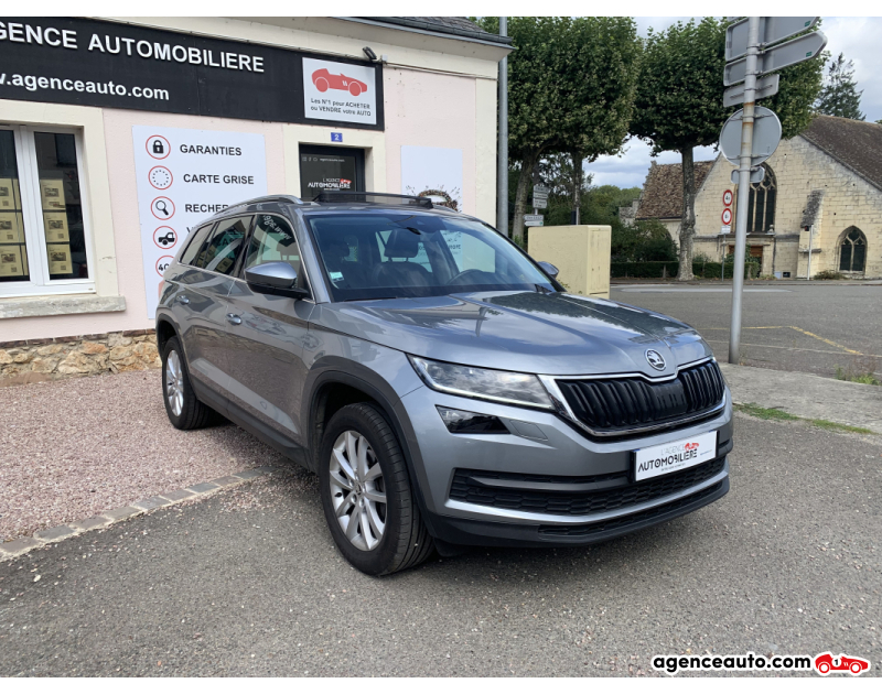 Achat voiture occasion, Auto occasion pas cher | Agence Auto Skoda Kodiaq 2.0 TDi 150ch Style 7PL Gris Année 2020 Automatique Diesel